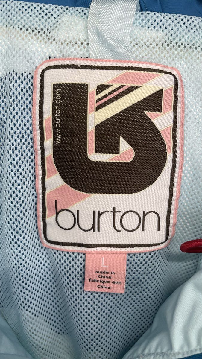 Burton Women's Blue Colorblock Snowboard Winter Jacket Active Lining System Sz L