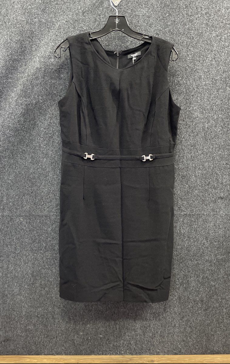 Premise Dresses Women's Black Horsebit Buckle Waist Sleeveless Dress NWT Sz 12