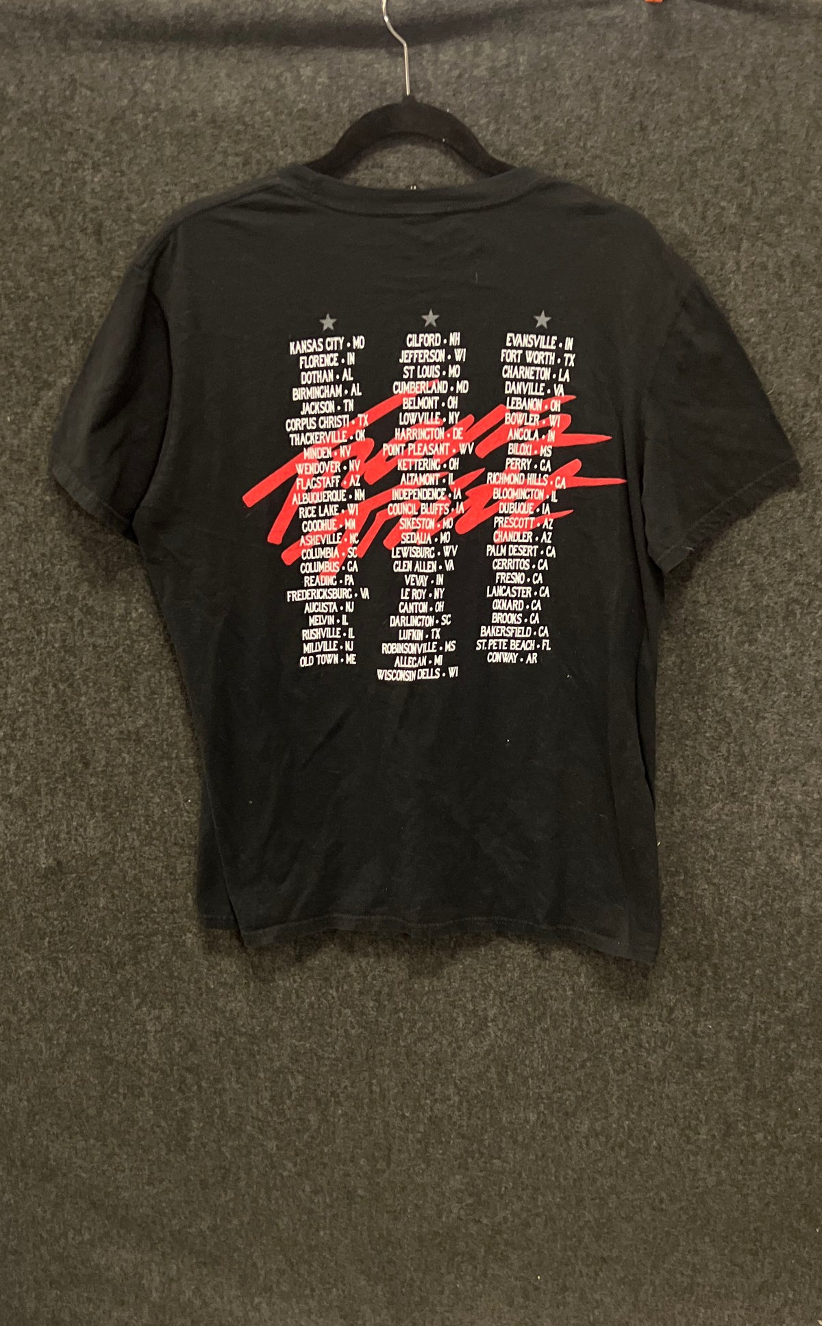 Travis Tritt Country Music Tour Concert Graphic T-Shirt Skull 100 Proof Black