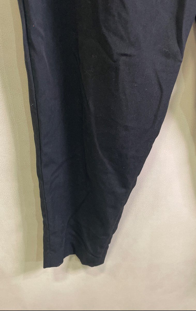 Coach Women's Black Elastic Paperbag Waist Drawstring Tapered Pants Sz 8