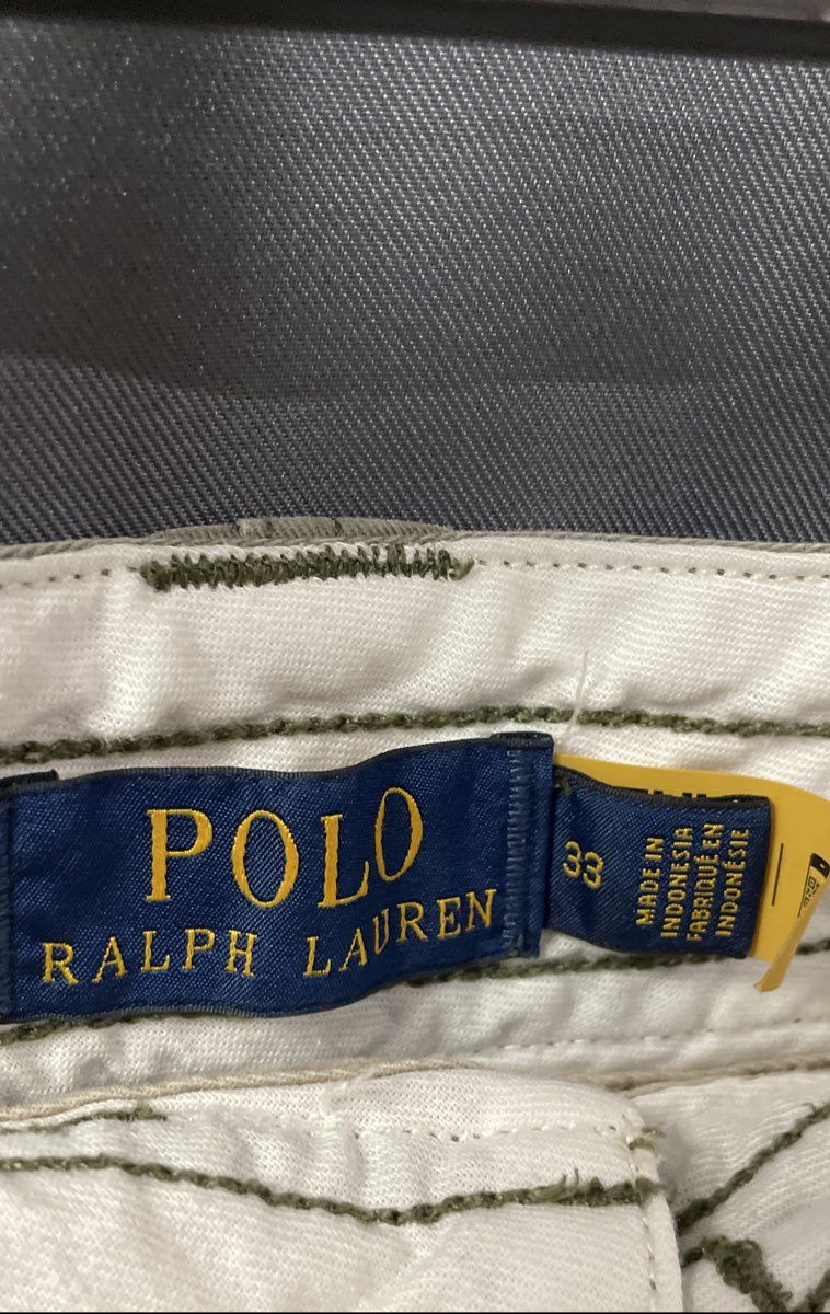Ralph Lauren Men's Olive Green Classic Polo Chino Cargo Shorts Sz 33