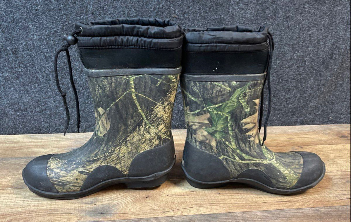 Itasca Stock 689200 Camo Rubber Winter Hunting Boots Size 8