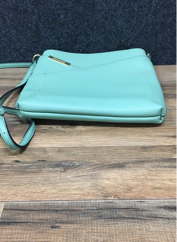 Steve Madden Mint Green Pebbled Faux Leather Crossbody Bag Gold Hardware