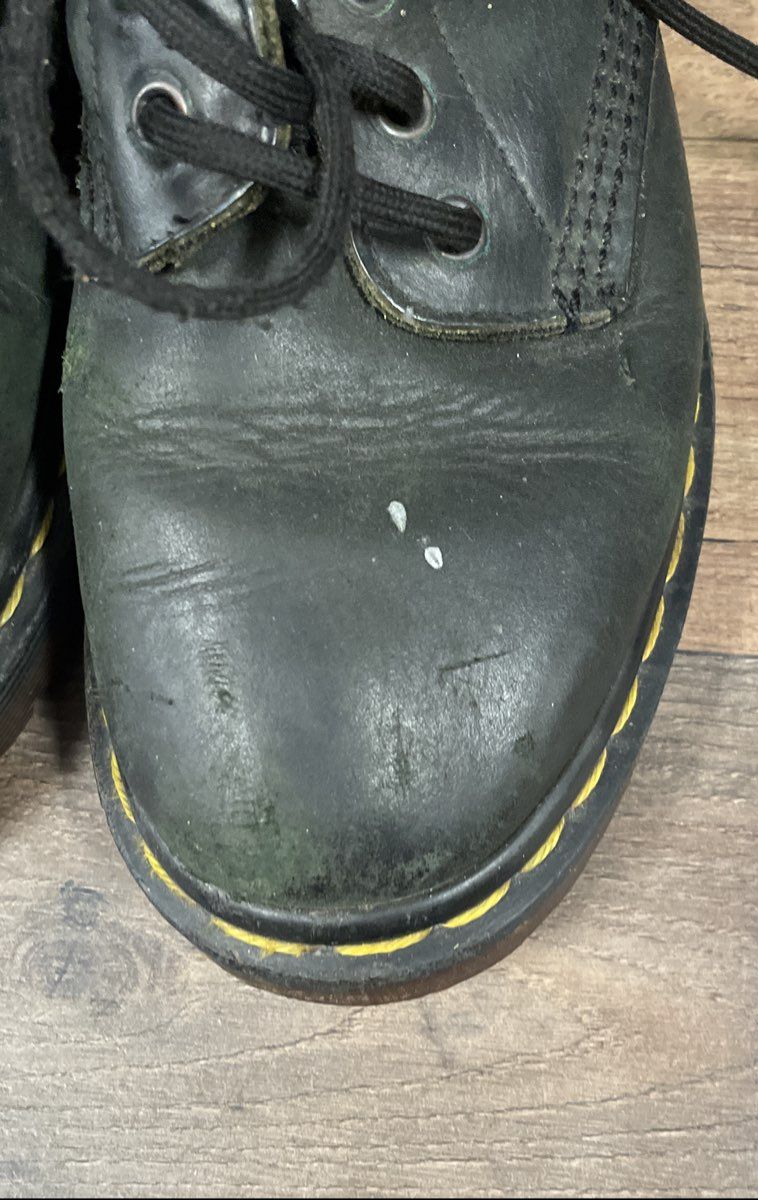 Dr. Martens 1460 Black Leather 8-Eye Lace Up Combat Boots Size Not Specified