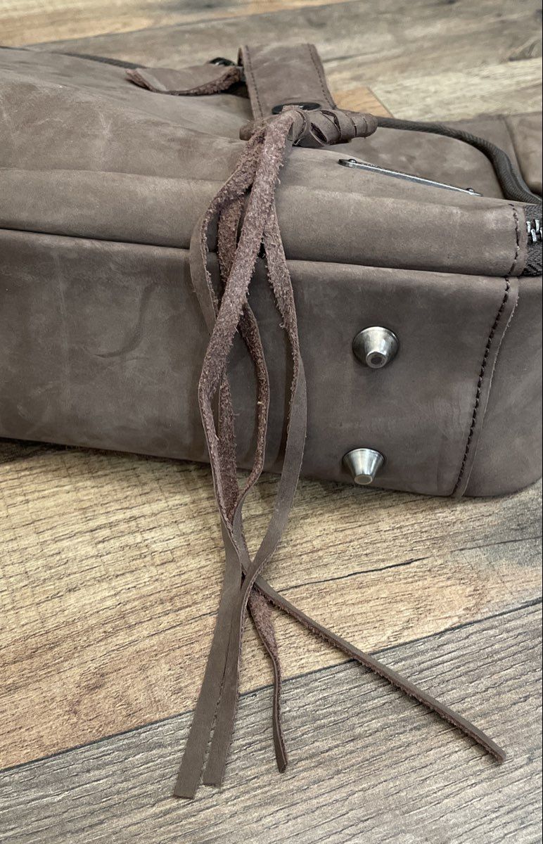 Montana West Brown Western Studded Fringed Crossbody Shoulder Bag Handbag