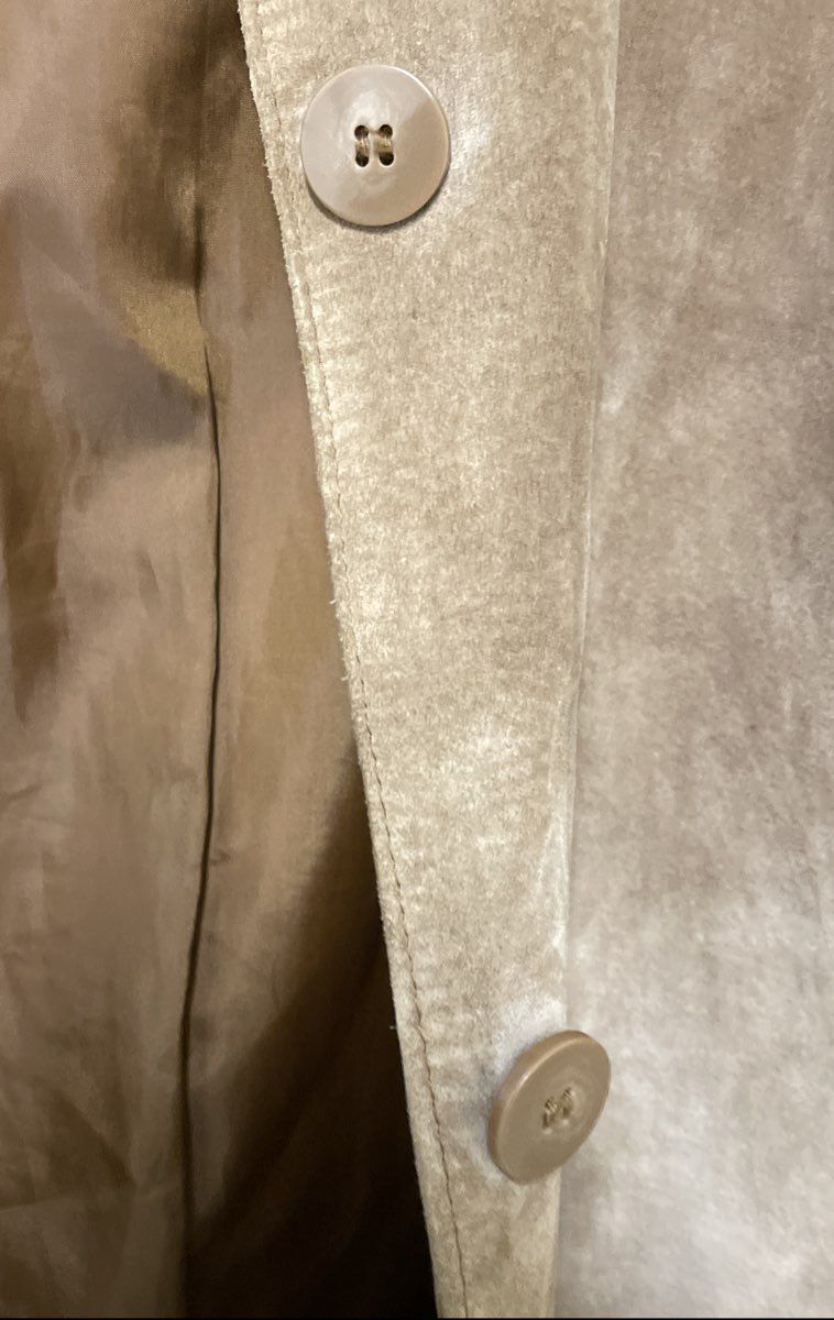 Bernardo Collection Women's Tan Genuine Leather Button Front Jacket Sz S