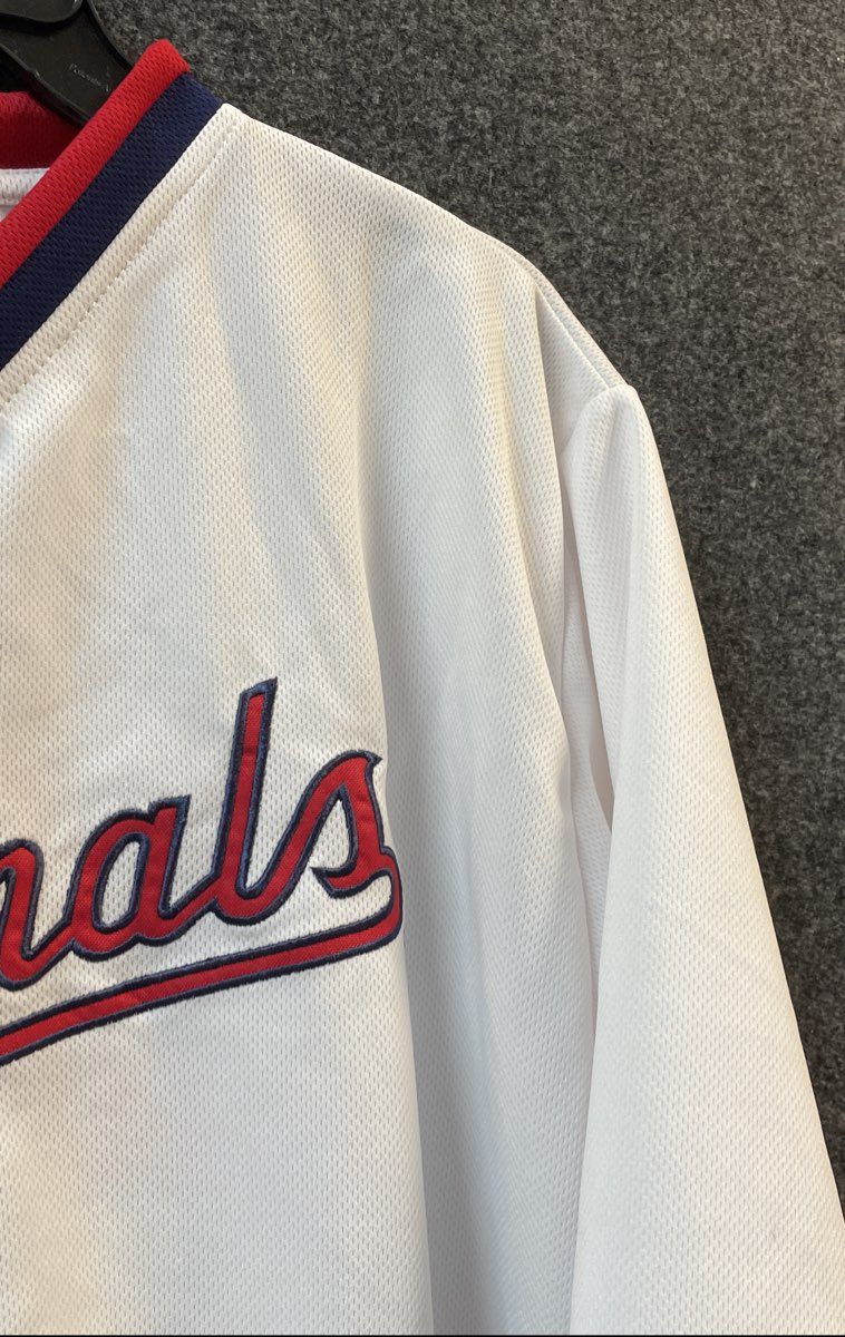 Washington Nationals MLB Baseball Jersey White Button Up Number 20 Sz AXL