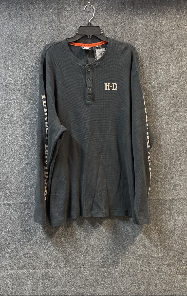 Harley-Davidson Genuine MotorClothes Willie G Skull Henley Shirt 2XL New