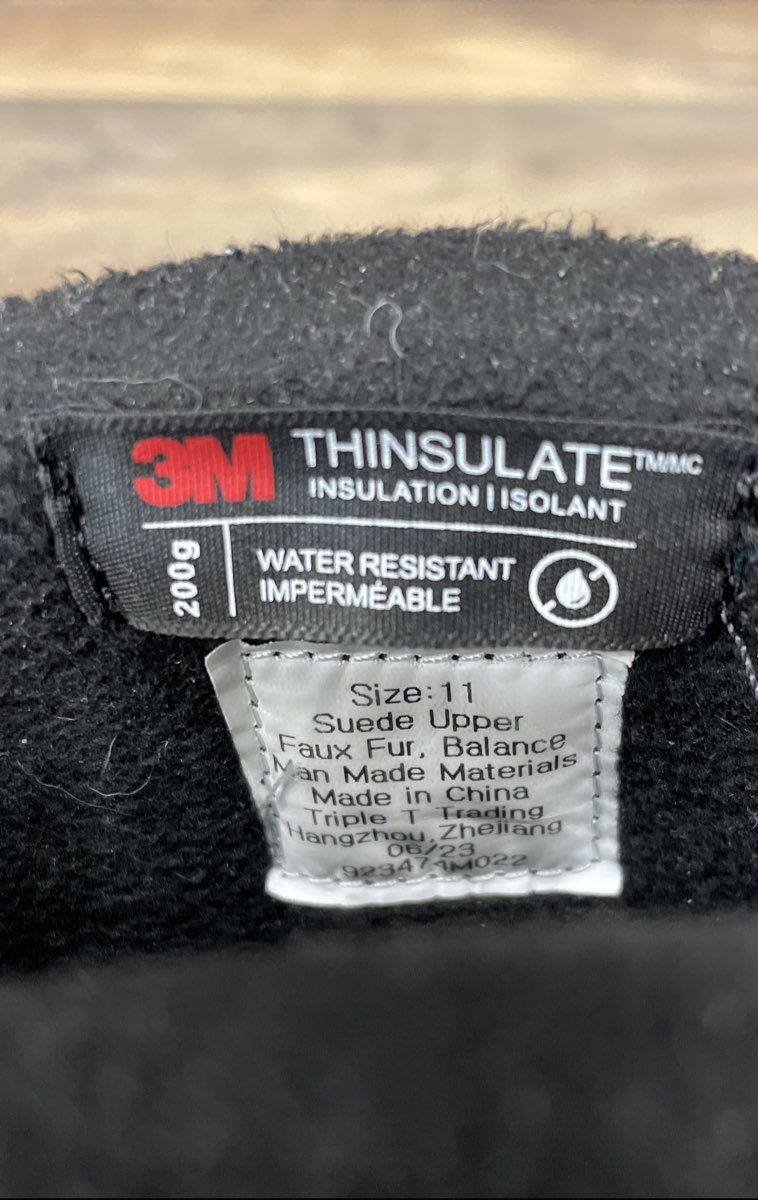 Northside Gray Black Pull-On Suede Winter Boots 200g Thinsulate Size 11