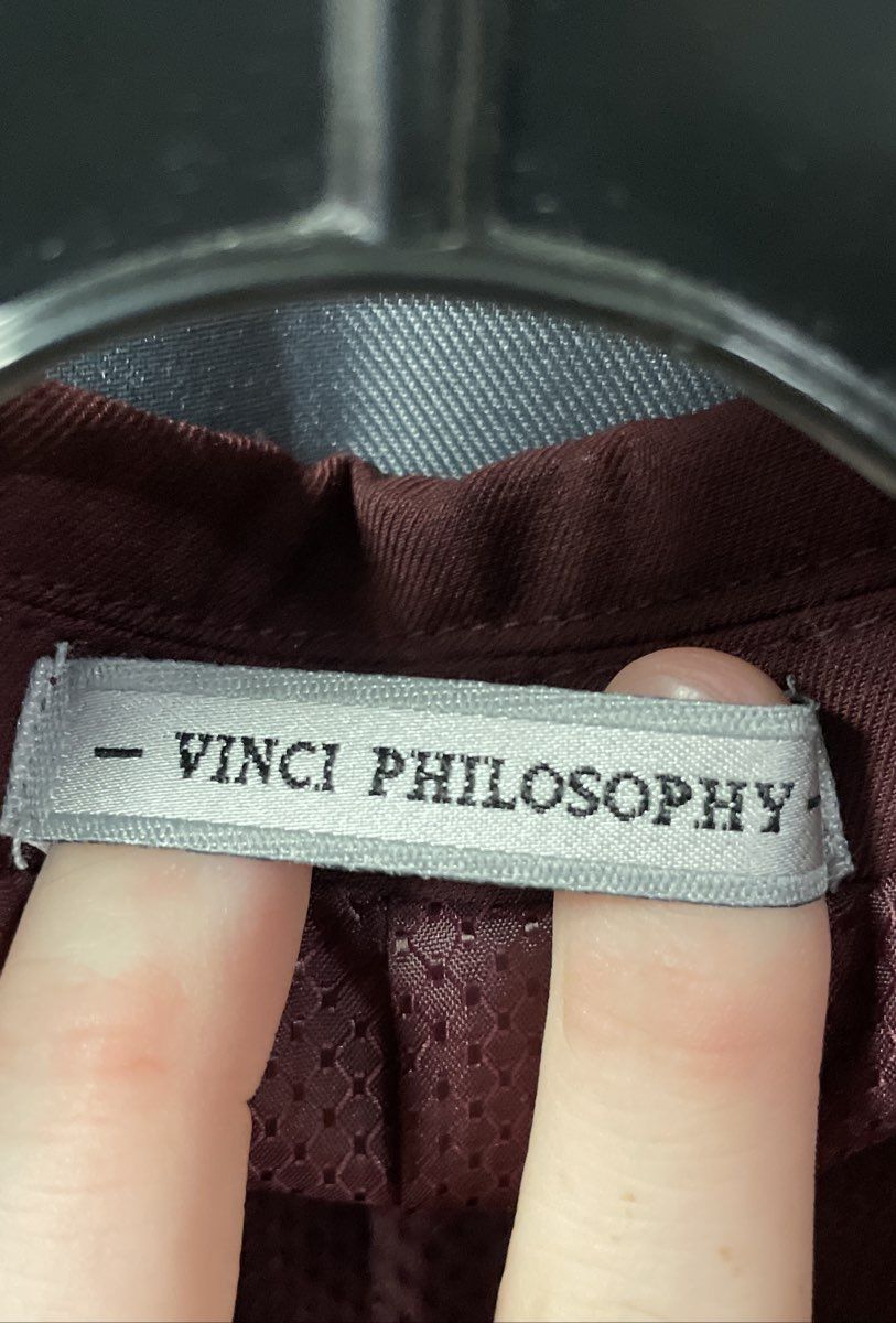 Vinci Philosophy Men's Burgundy Super 150s Two Button Suit Jacket Blazer NWT 38R
