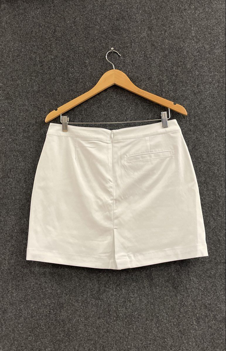 PGA Tour Women's White Golf Skort Performance Stretch Skirt Sz 8 Activewear