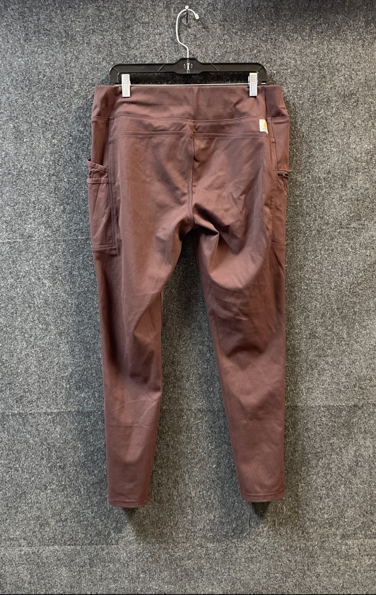 Carhartt Women's Force Utility Knit Leggings Plum Purple Multi-Pocket Size L