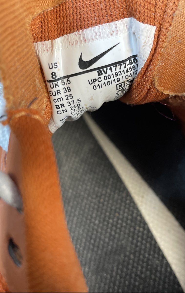 Nike Air Zoom Pegasus 36 Orange White Running Shoes Women's Size 8