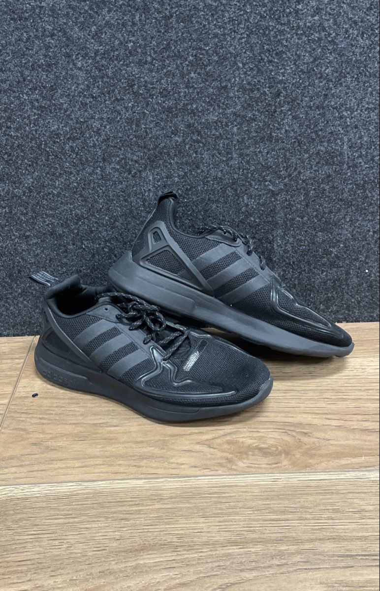 Adidas ZX Flux Triple Black Core Black Running Sneakers Size 5.5
