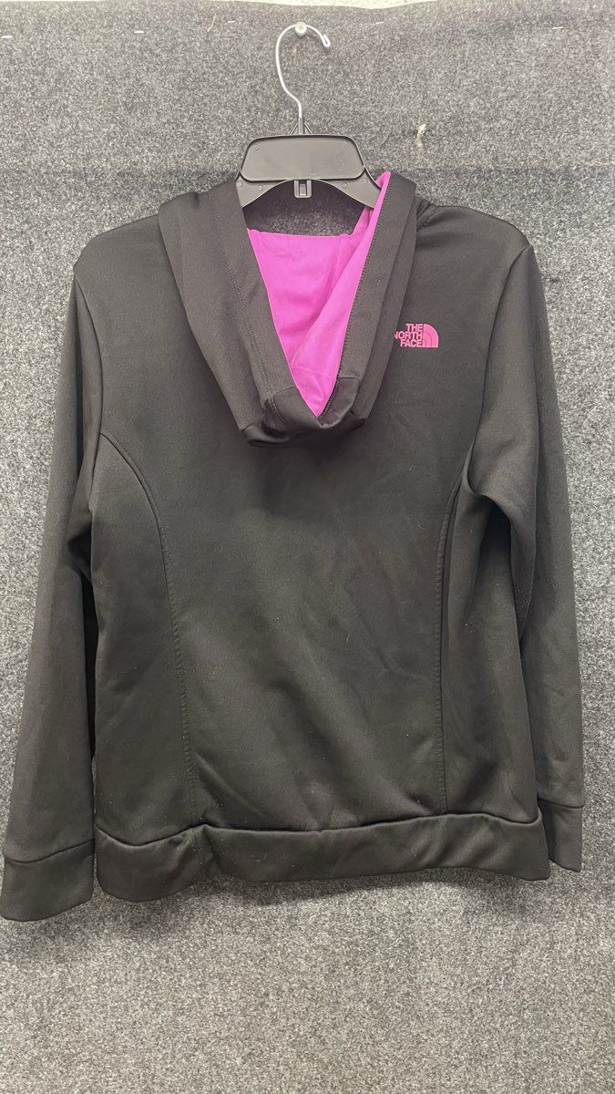 The North Face Women's Half Dome Pullover Hoodie Black Pink Sz L