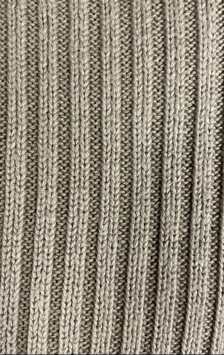 Woolrich Women's Tan Ribbed Knit Mock Neck Crossover Sweater Sz M