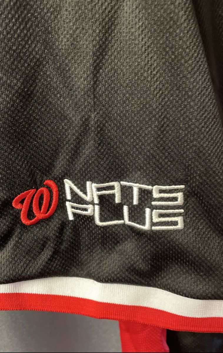 Nats Plus Men's Washington Nationals 2019 WS Champs Baseball Jersey Black Sz M