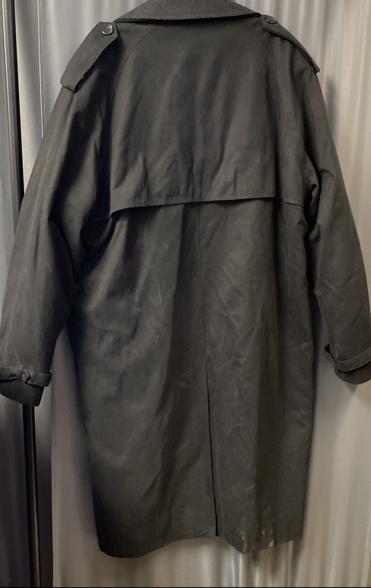 London Fog Men's Black Signature Double Breasted Insulated Trench Coat Sz 42R