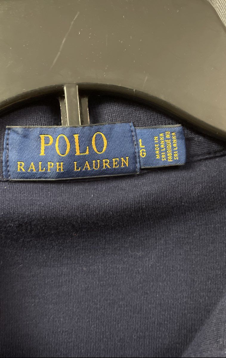 Polo Ralph Lauren Men's Navy Blue Cotton Short Sleeve Pony Polo Shirt Sz L