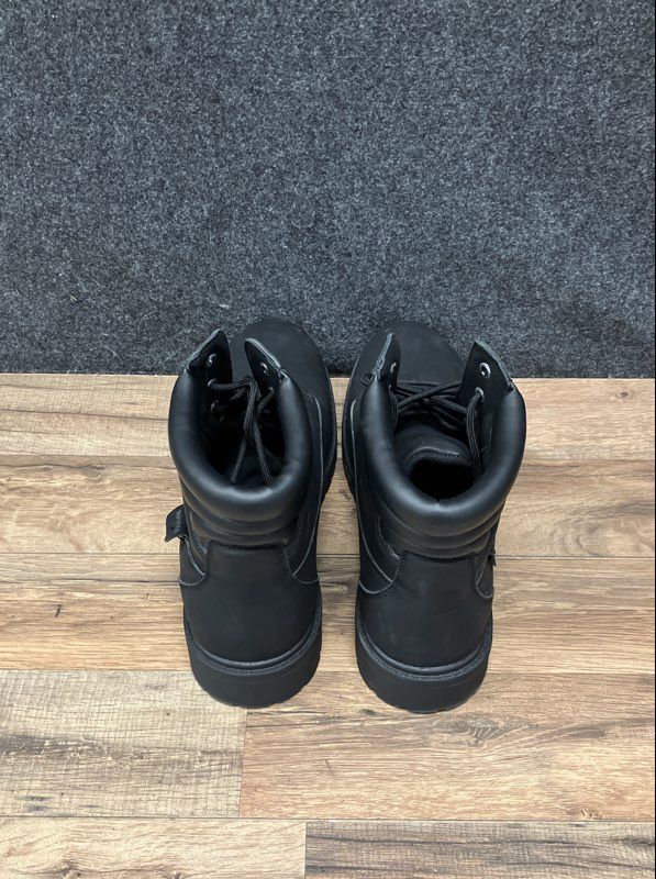 Nautica Pattox Smooth Black Lace Up Lifestyle Boots Men's Size 12
