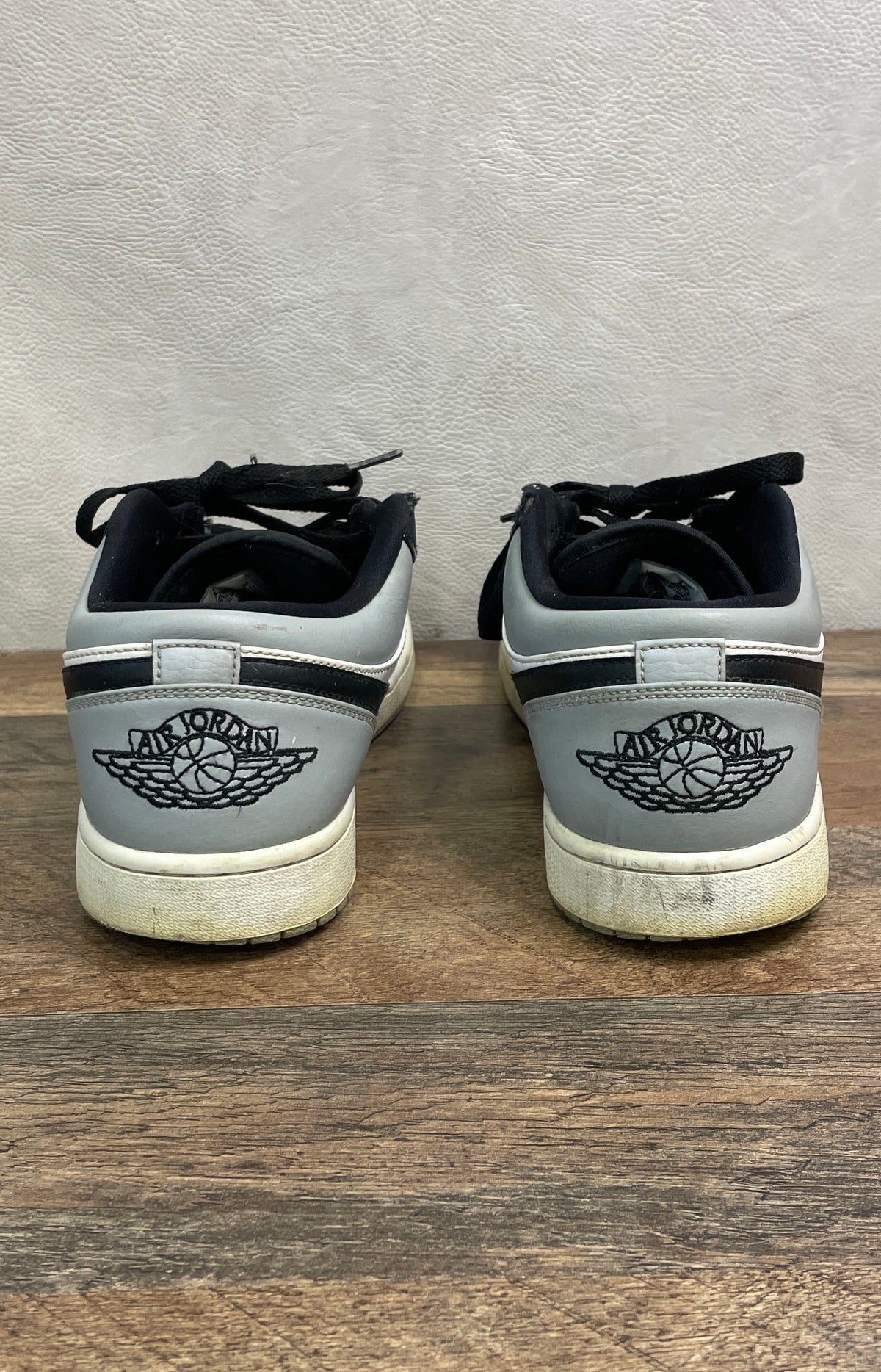 Nike Air Jordan 1 Low Shadow Toe Light Smoke Grey Black White Size 10.5