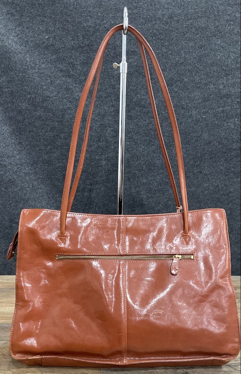 Vintage Monsac Brown Leather Large Tote Shoulder Bag