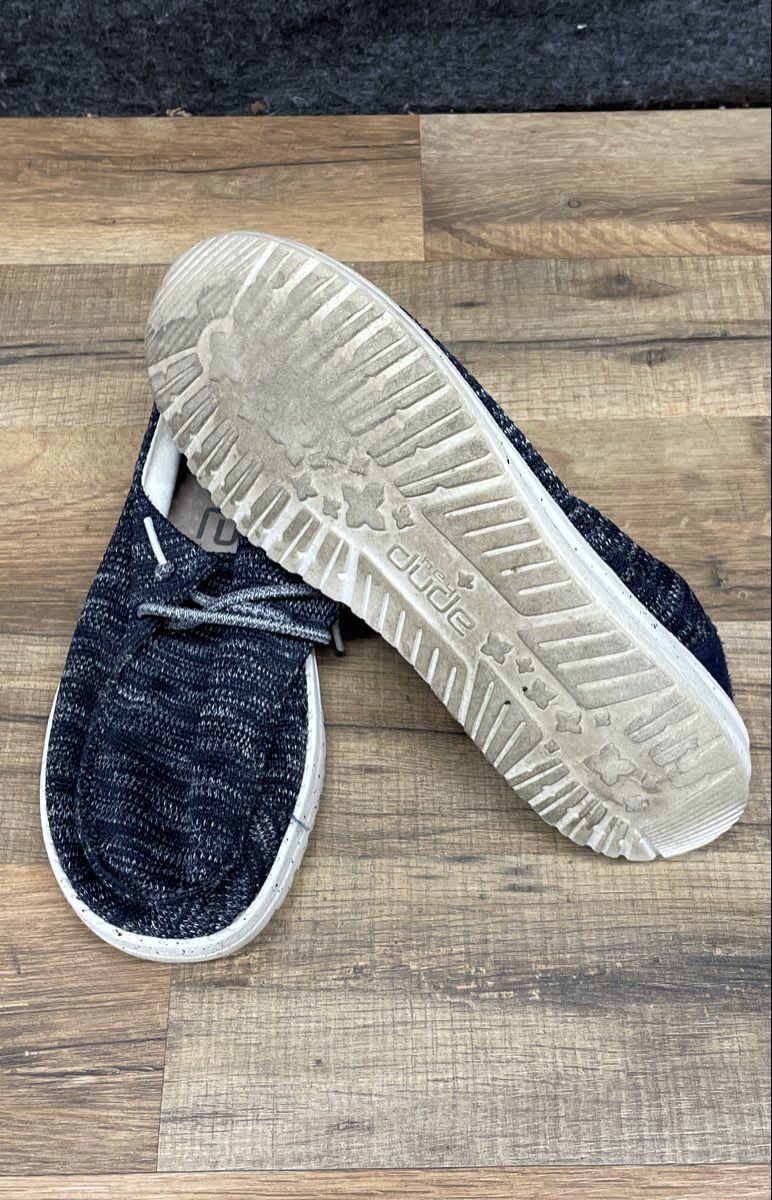 Hey Dude Wendy Sox Navy Blue Slip On Sneakers Women's Size 7