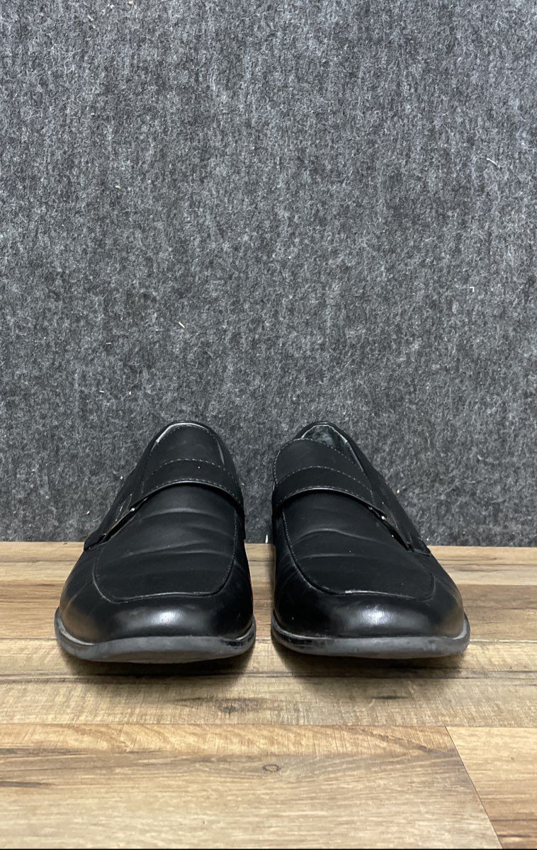 Perry Ellis Portfolio Justin Black Slip-on Dress Shoes Size 9