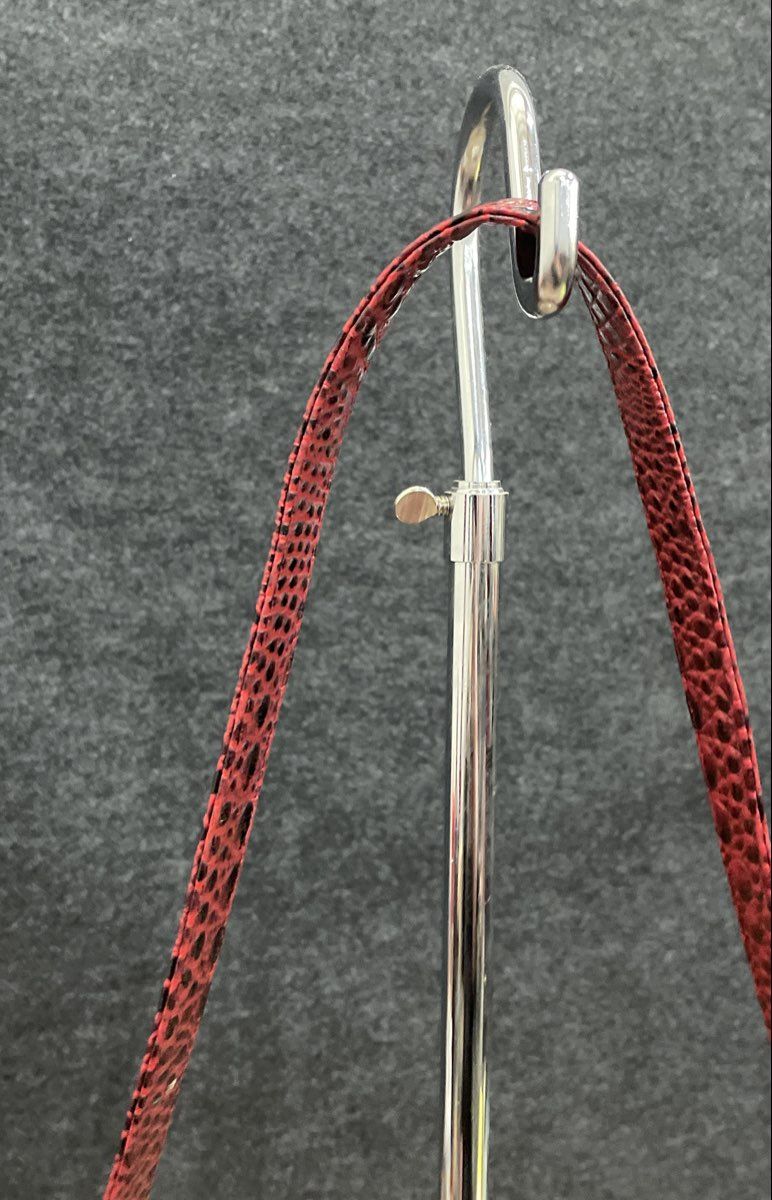 Charming Charlie Red Crocodile Embossed Envelope Crossbody Bag Gold Hardware