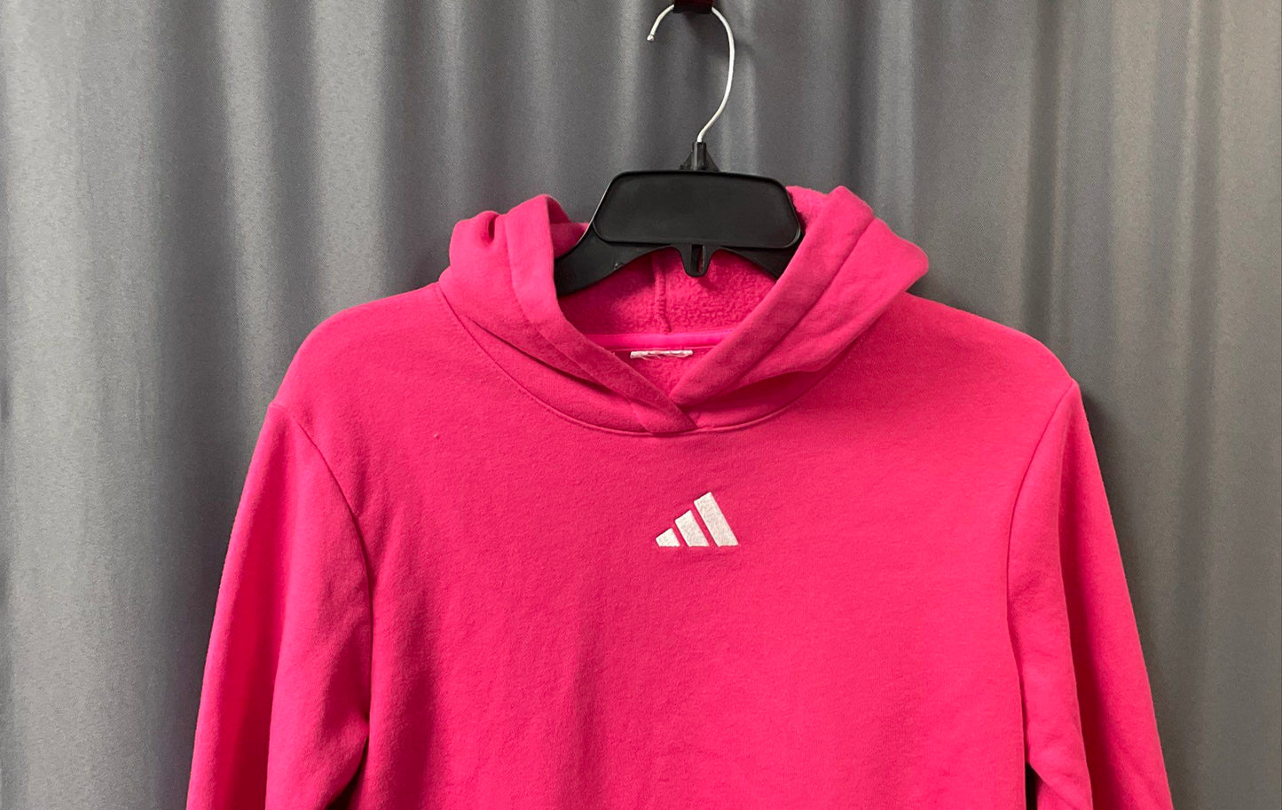 Adidas Women's Pink Fleece Sweatsuit Hoodie Joggers 2 Piece Set Sz S