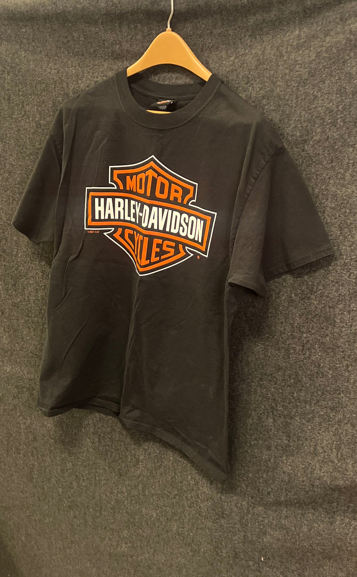Harley-Davidson Old Dominion Fredericksburg VA Graphic T-Shirt Black Sz L
