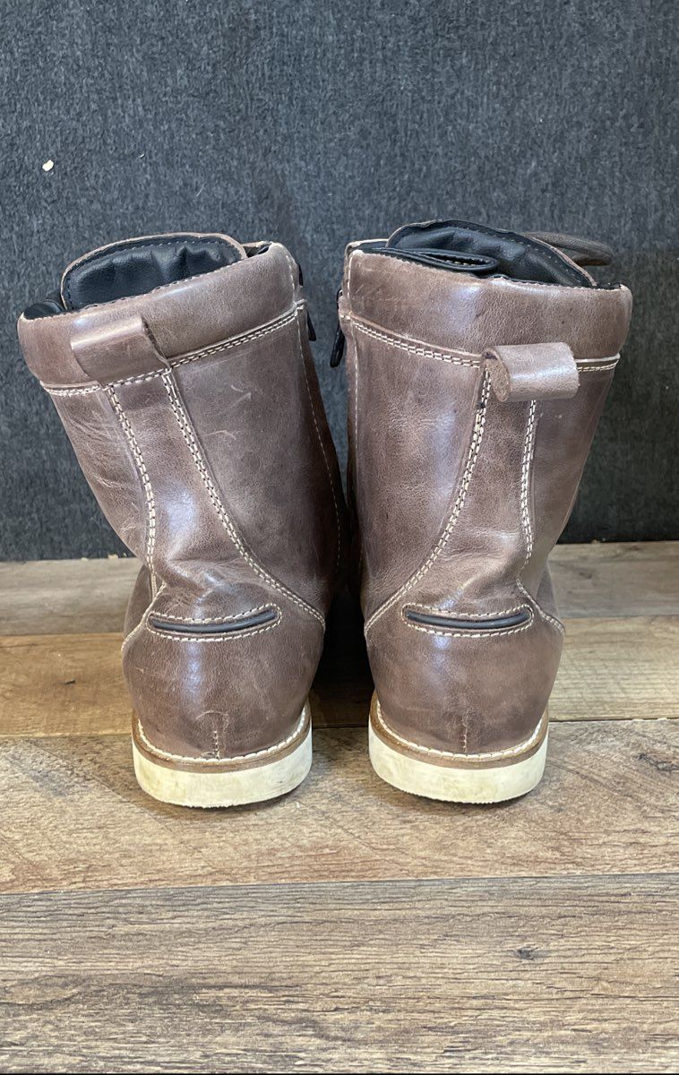 Forma DryTex Brown Leather Side Zip Motorcycle Boots Size 40