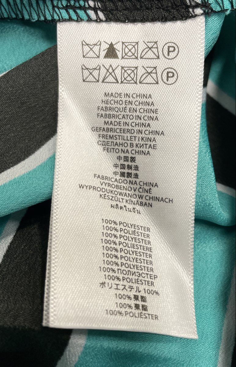 Michael Kors Women's Sleeveless Geometric Graphic Maxi Dress Turquoise Sz P/M
