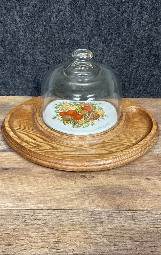 Vintage Goodwood Floral Harvest Domed Tray