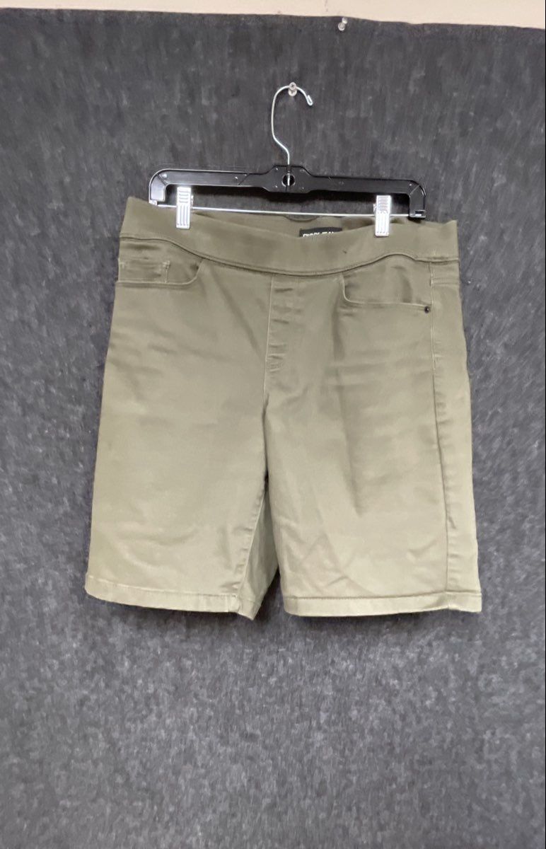 DKNY Jeans Women's Olive Green Pull-On Stretch Bermuda Shorts Sz L