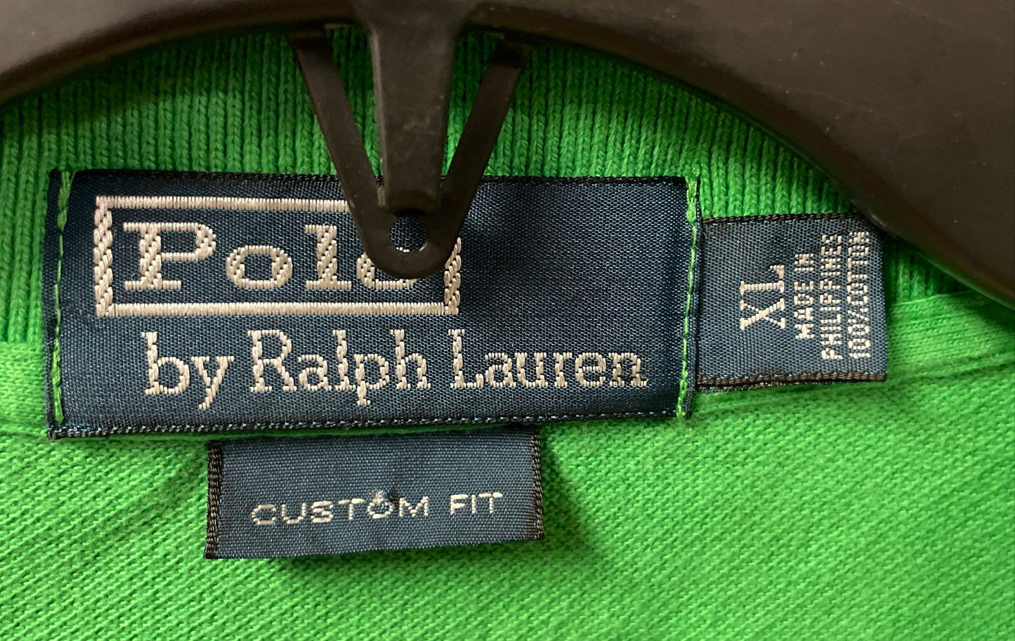 Polo Ralph Lauren Men's Green Custom Fit Cotton Pique Golf Polo Shirt Sz XL