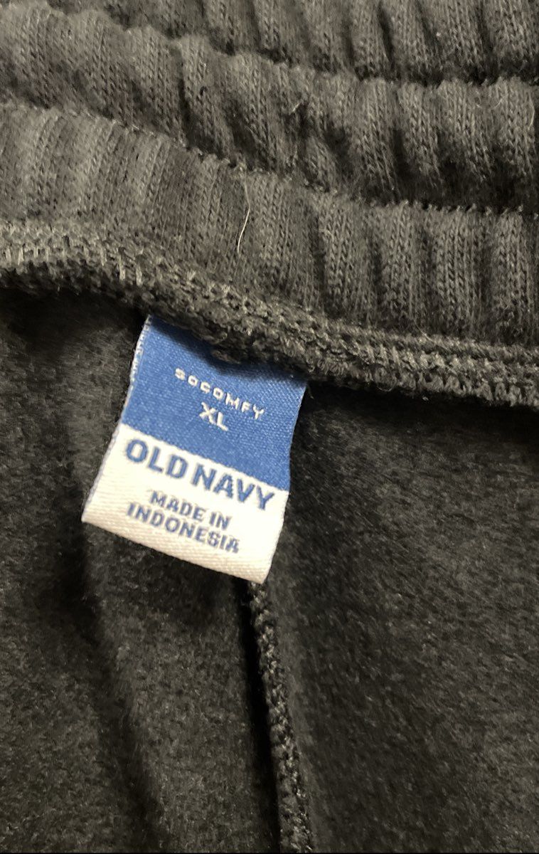 Old Navy SoComfy Black Fleece Lined Elastic Waist Sweatpants Sz XL NWT