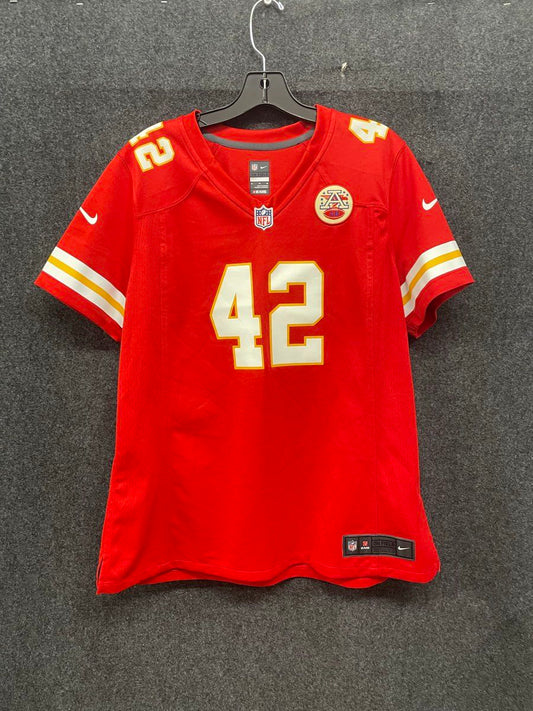 Nike Men's Kansas City Chiefs #42 Greene Red On Field Football Jersey Size L