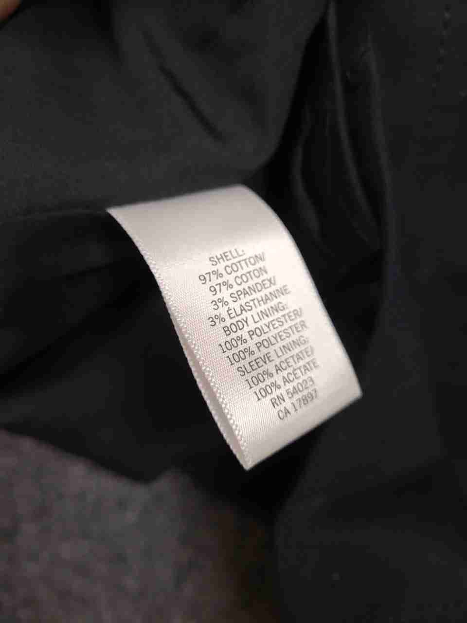 Banana Republic Women's Black Cotton Stretch Tailored Blazer Jacket NWT Size 4