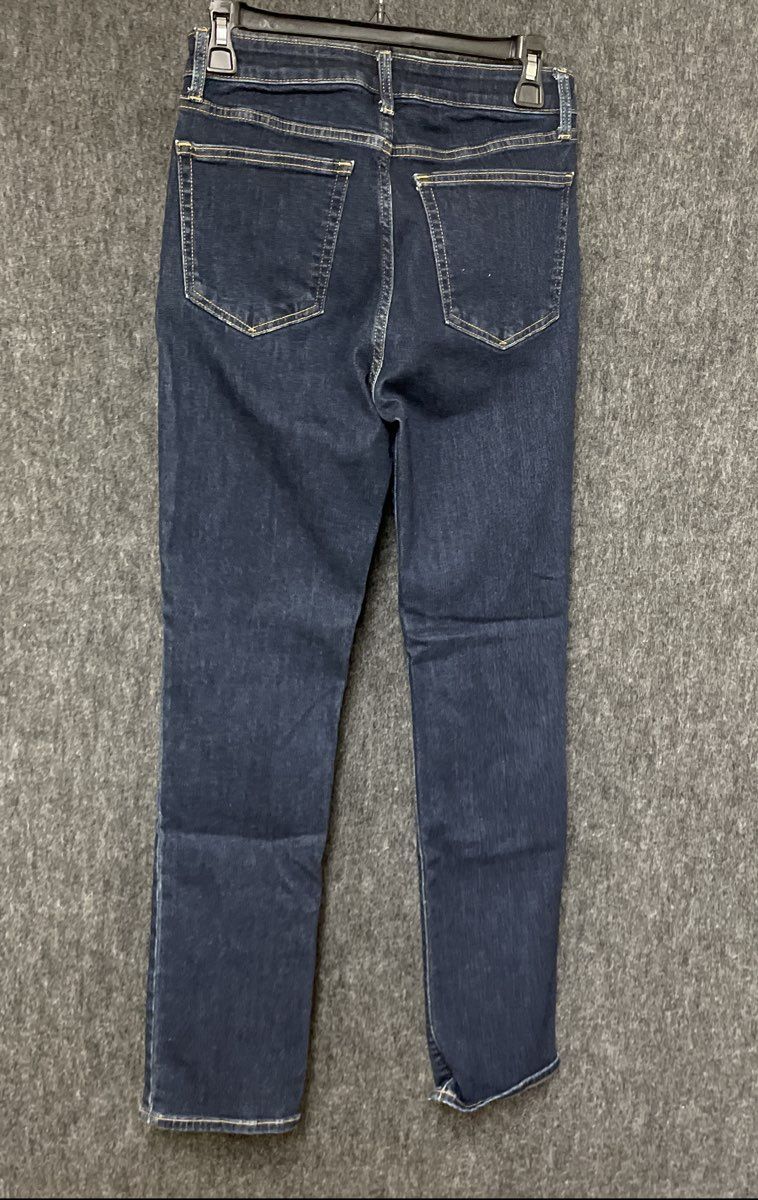 Gap Women's Classic Straight High Rise Jeans Dark Indigo Blue Sz 27 4R