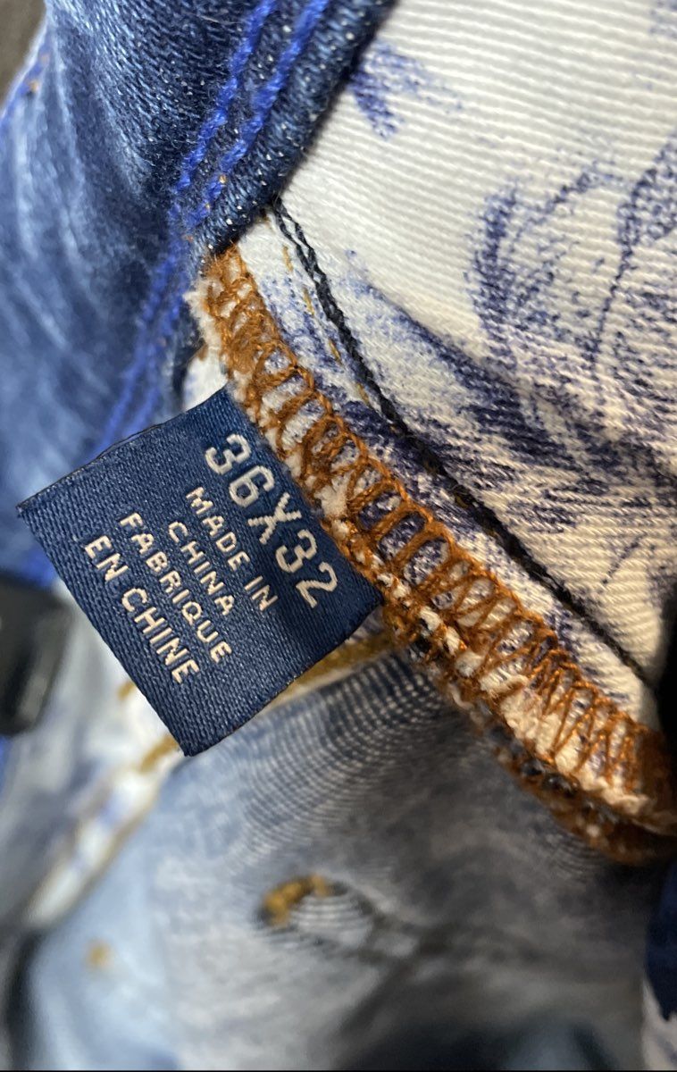 Tommy Bahama Men's Jeans Blue Medium Wash Cotton Blend Straight Leg Sz 36x32