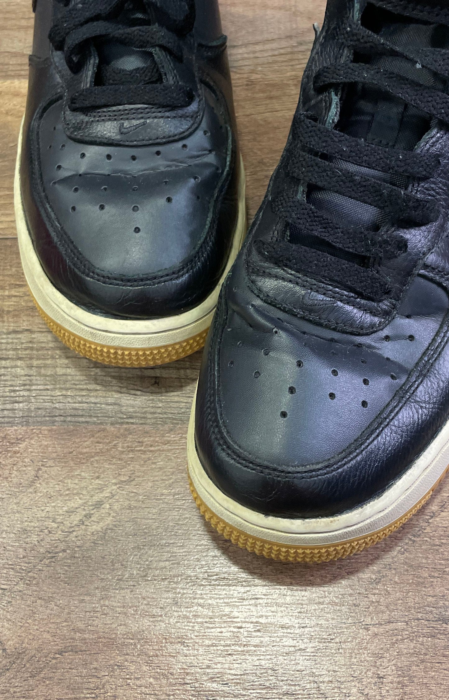 Nike Air Force 1 Mid '07 Black Sail Gum Light Brown Men's Size 10