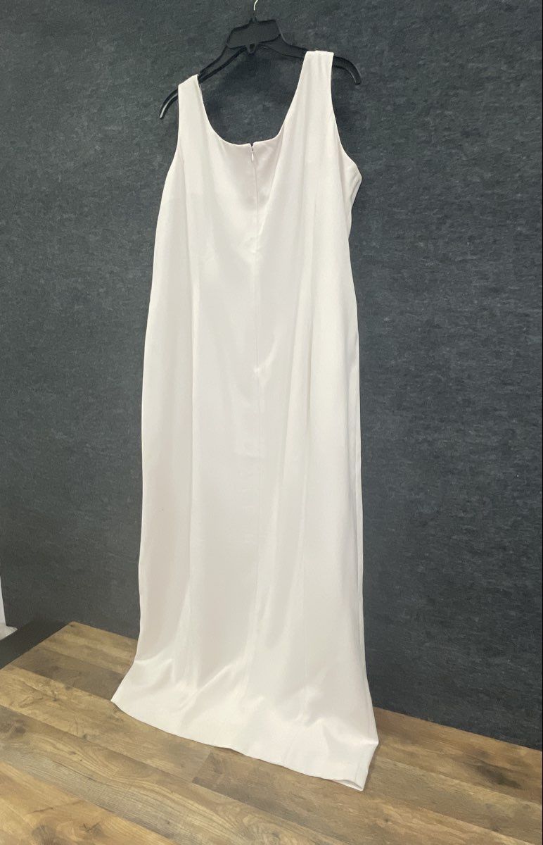 Daymor Couture Women's Ivory Vintage 90s Beaded 2pc Evening Dress Jacket Sz 18