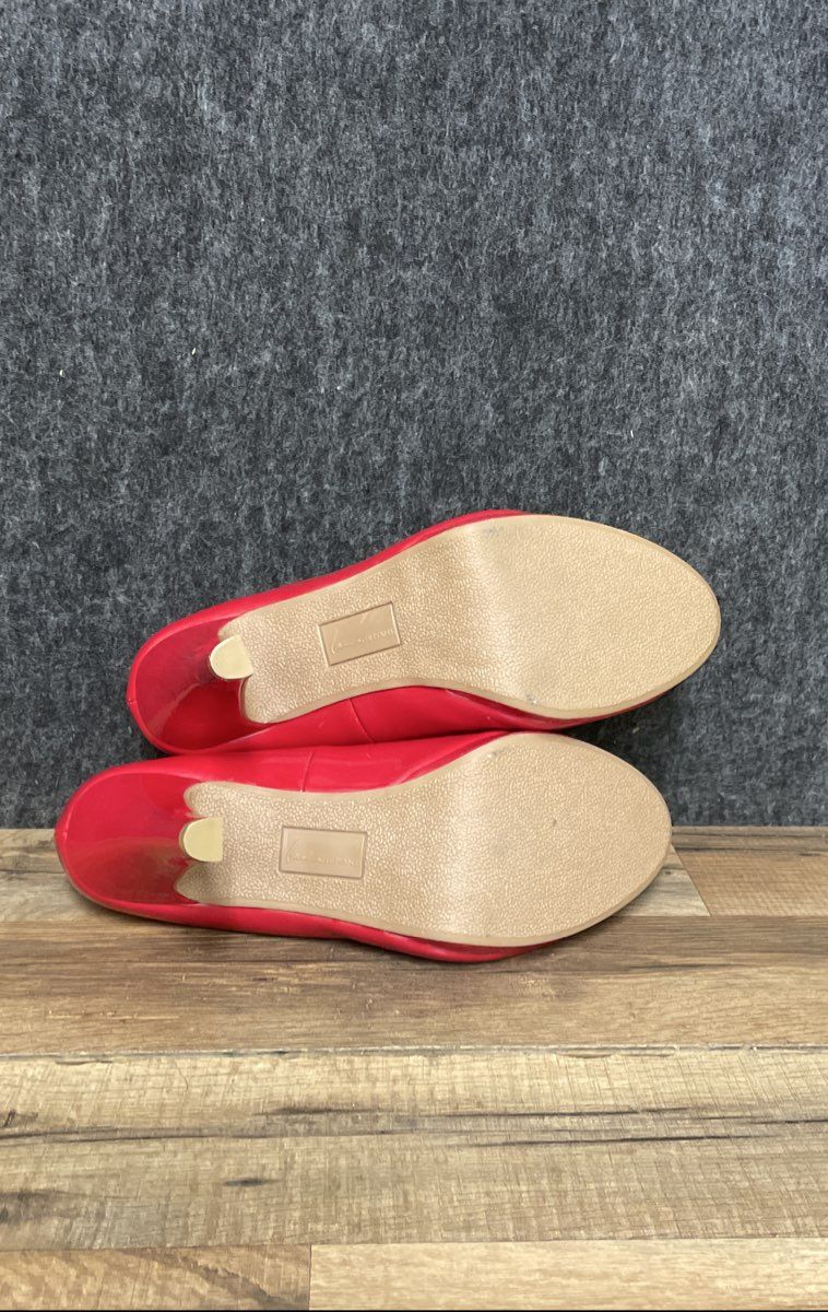 Lane Bryant Red Patent Platform Pumps Women's Size 9W