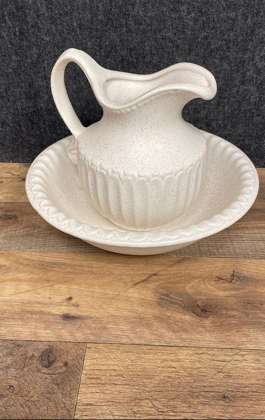 Decorative Pitcher and Wash Basin