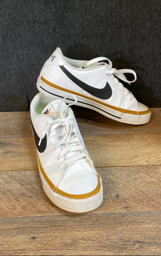 Nike Court Legacy Next Nature White Black Brown Women's Sneakers Size 10