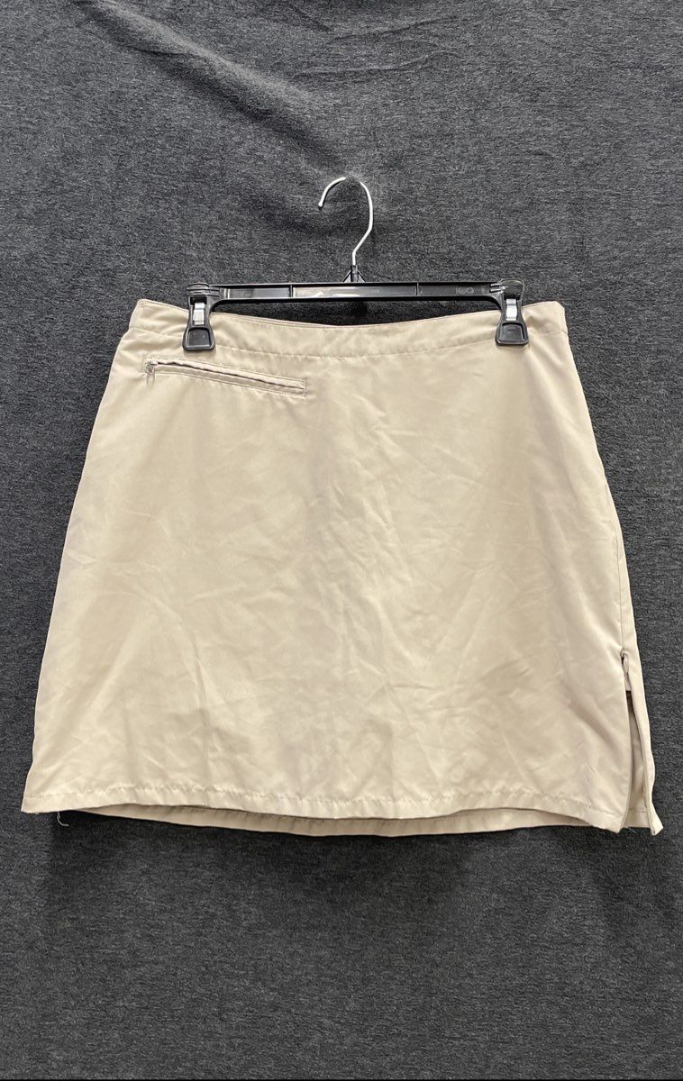 Patagonia Women's Tan Outdoor Hiking Travel Polyester Skort Sz 6