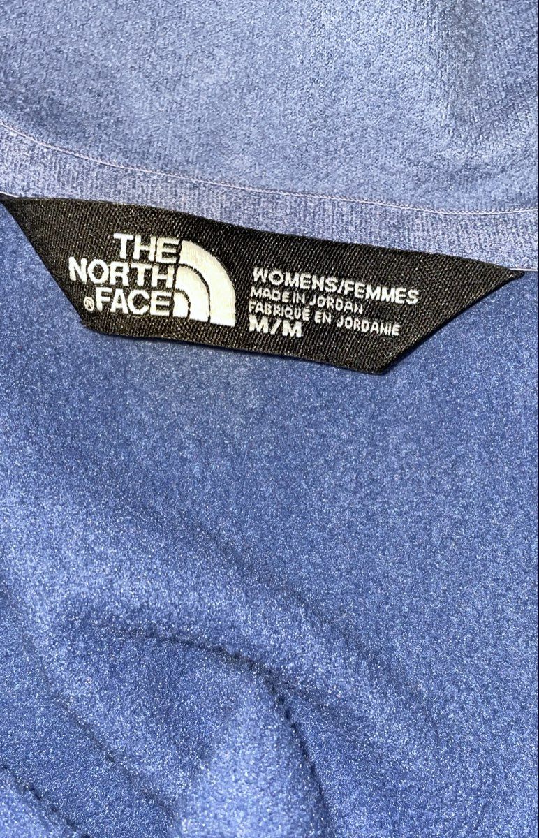 The North Face Women's Jacket Lot 3 Osito Fleece Mezzaluna Track Gray Blue S M