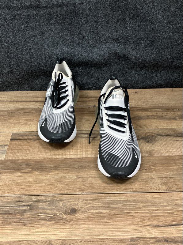 Nike Air Max 270 KJCRD GS Black White Running Shoes Size 7Y