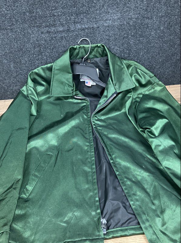 Vintage 90s Golden Fleece Men's Green Titan Cloth Full Zip Jacket Sz 50 Tall